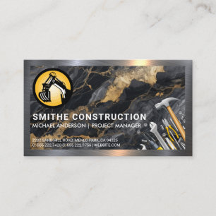 Construction Logo Hand Tools Real Estate Business Card