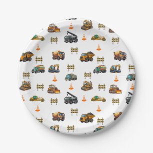 Construction machinery paper plate