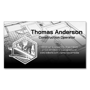 Construction  	Magnetic business card