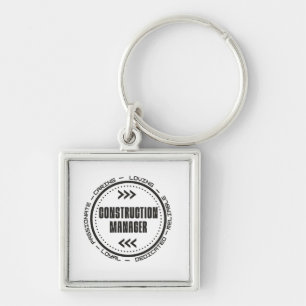 Construction Manager Keychain
