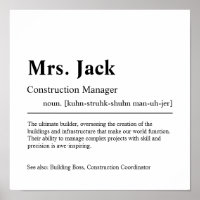 Construction Manager Personalized Gift