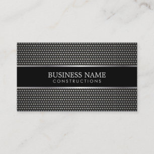 Construction Metal Chainmail Black Belt Business Card