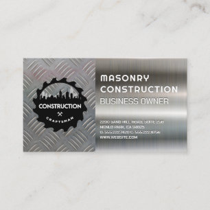 Construction Metal Steel Business Card