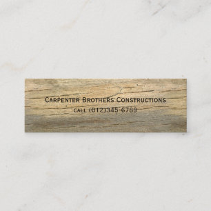 construction mini business card