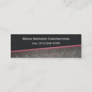 construction mini business card