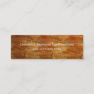 construction mini business card