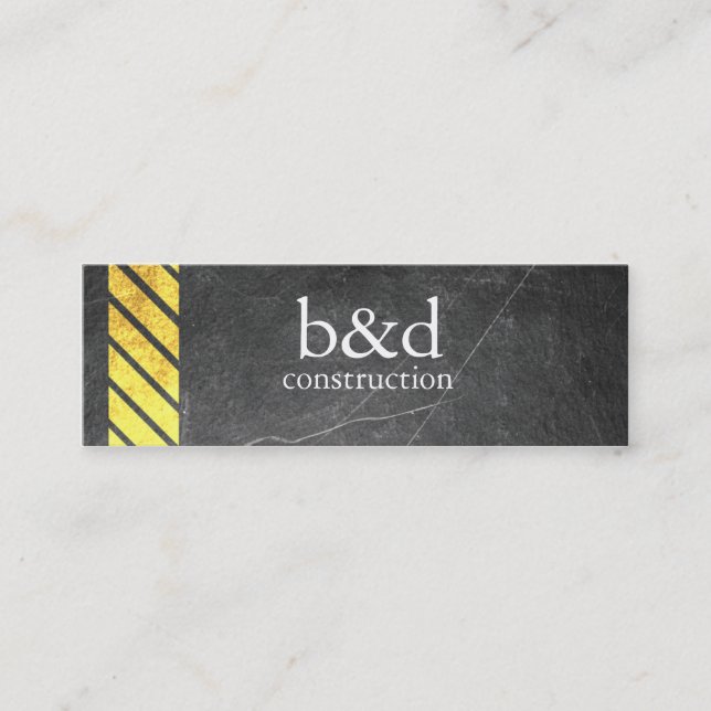 Construction Mini Business Card (Front)