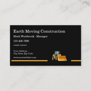 Construction moderne Cartes de visite uniques