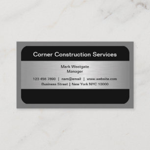 Construction Moderne Nouveau Carte de visite