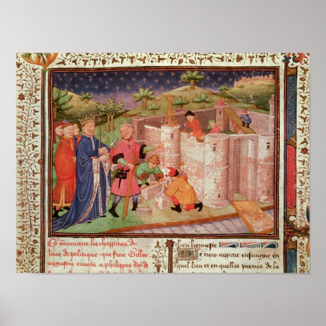 Construction of a Castle Poster (Front)