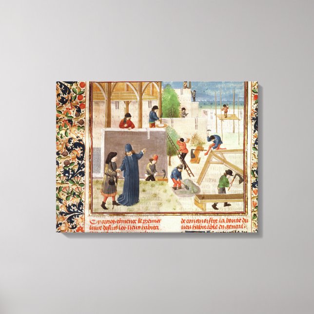 Construction of a House Canvas Print (Front)