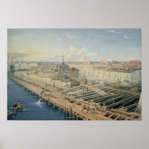 Construction of Docks Poster