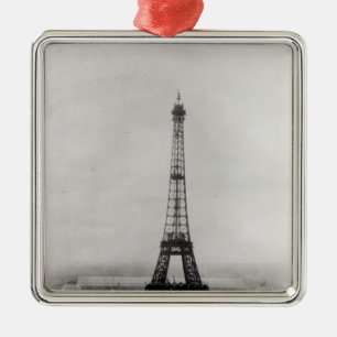 Construction of the Eiffel Tower Metal Ornament