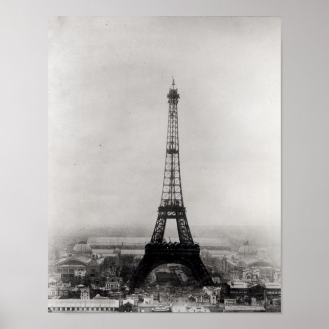 Construction of the Eiffel Tower Poster (Front)