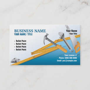 Construction or Handy Man Business Card 2