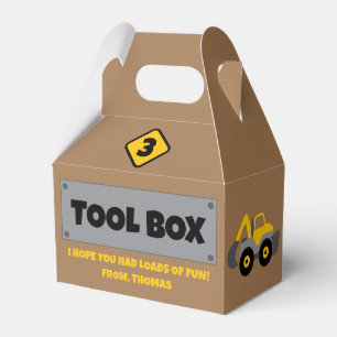 Construction Party Favor Box