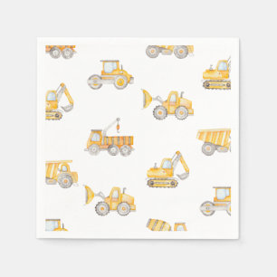 Construction Party Napkins   Construction Birthday