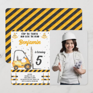Construction Photo Invitation
