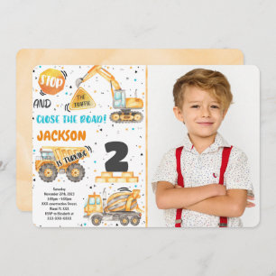 Construction Photo Invitation