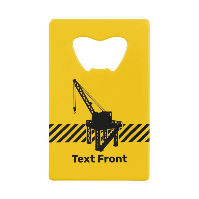 Construction Platform Credit Card Bottle Opener (Front)