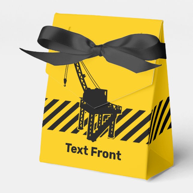 Construction Platform Favor Box (Front Side)
