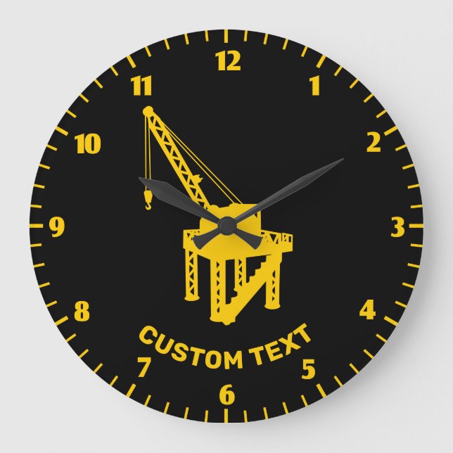 Construction Platform Large Clock (Front)