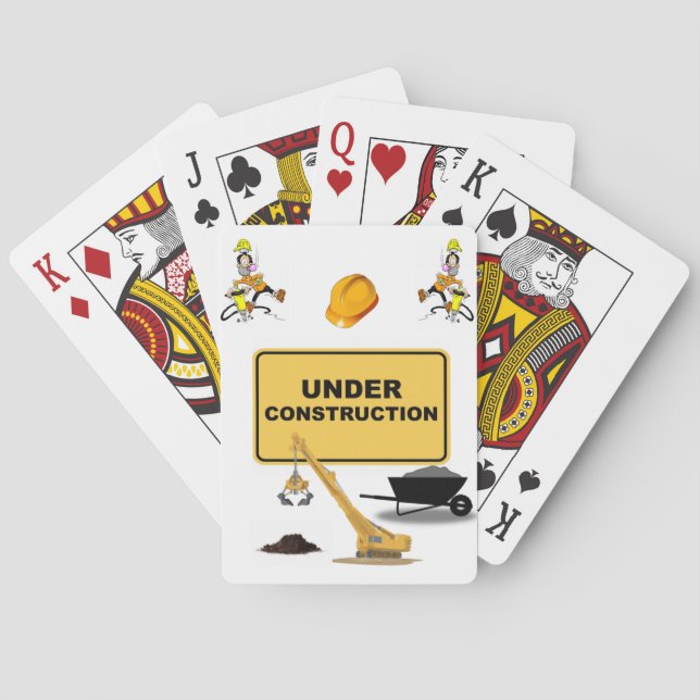 Construction Playing Card Deck (Back)