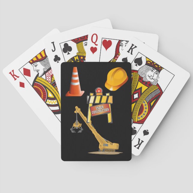 Construction Playing Card Deck (Back)