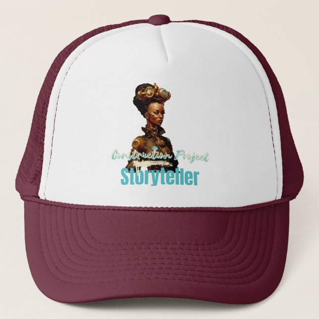 Construction Project Storyteller Trucker Hat (Front)