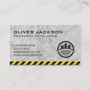 Construction   Property Developer Business Card
