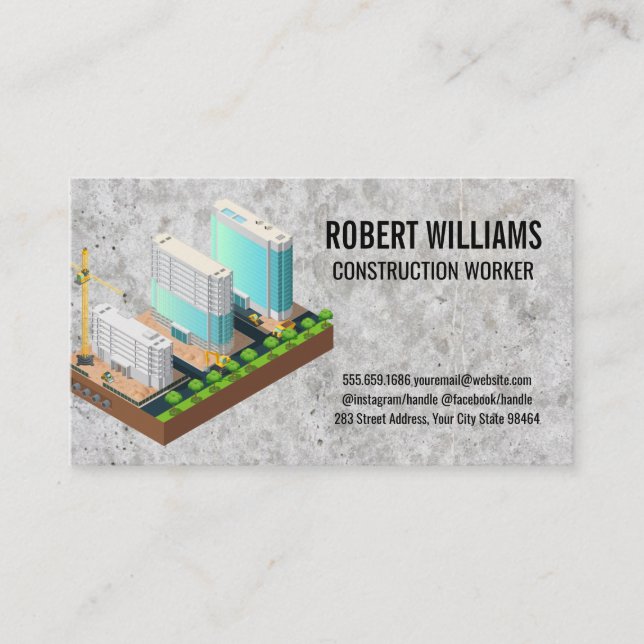 Construction | Property Development  Appointment Card (Front)