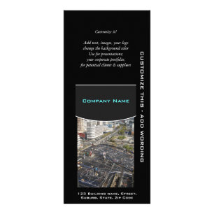 Construction property flyer commercial rack card