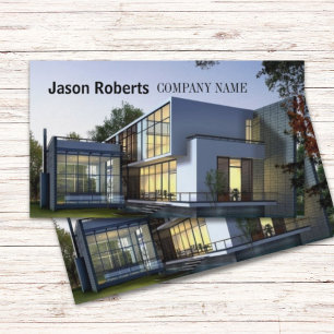 Construction Real Estate Renovation Contractor Business Card