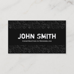 Construction & Remodeling bold type Business Card