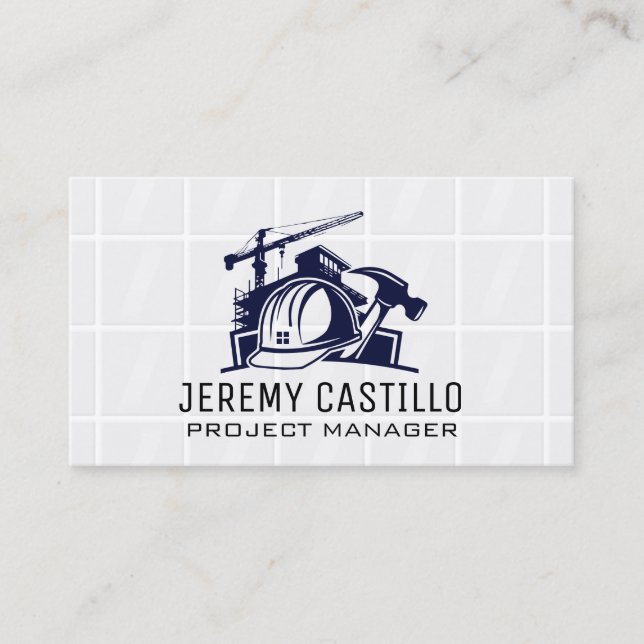 Construction Repair | Tiles | General Contractor Business Card (Front)
