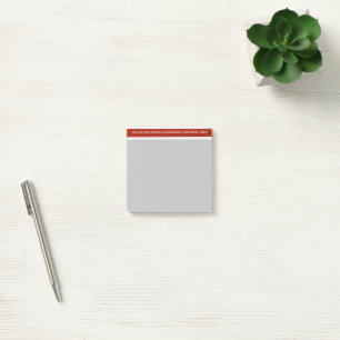 Construction Restricted Access Sticky Notes Pad