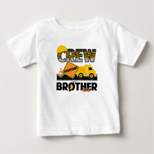 Construction Sibling Shirt, Dump Truck Birthday Baby T-Shirt