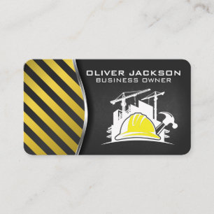 Construction Site Building   Developer Business Card