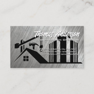 Construction Site   Commercial Buildings Business Card