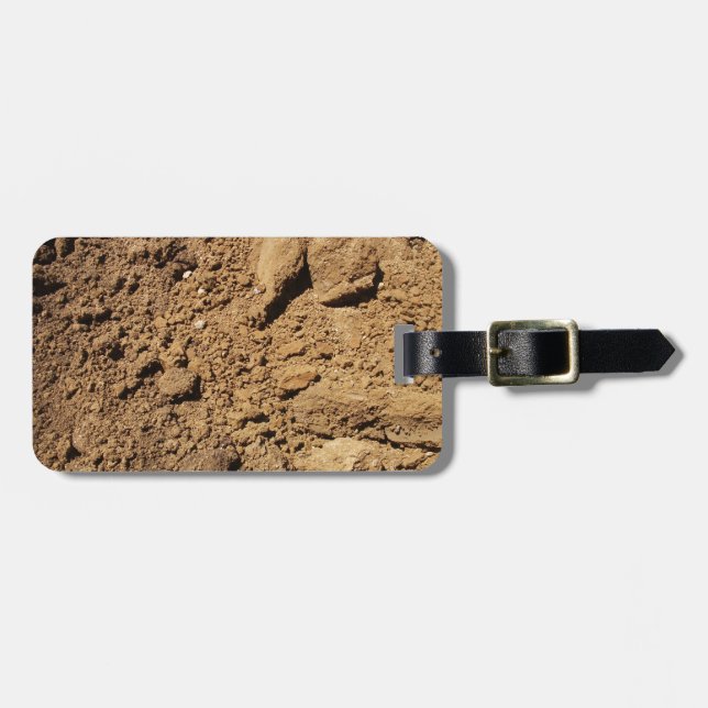 Construction Site Dirt Luggage Tags (Front Horizontal)