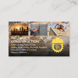 Construction Site   General Contractor   Property Business Card
