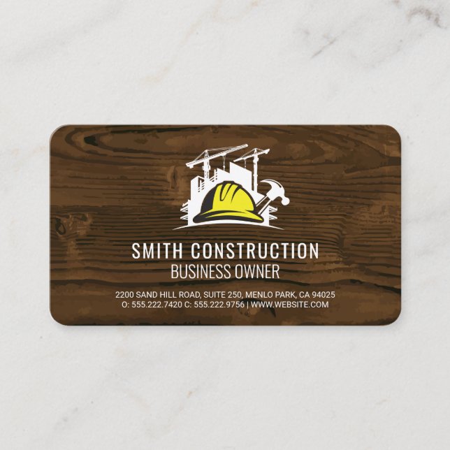 Construction Site | Home Repair Tools Business Card (Front)