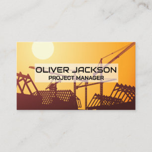 Construction Site   Property Development Business Card
