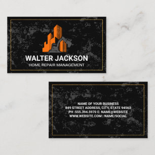 Construction Site   Work Vehicle   Real Estate Business Card