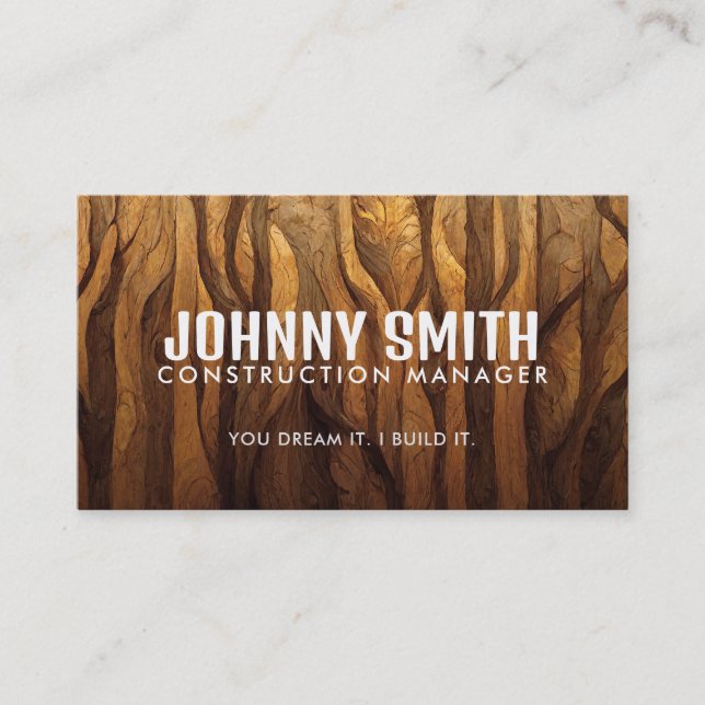 Construction Slogans Business Cards (Front)