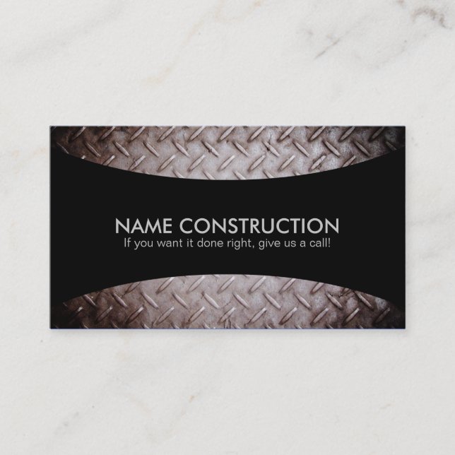 Construction Slogans Business Cards (Front)
