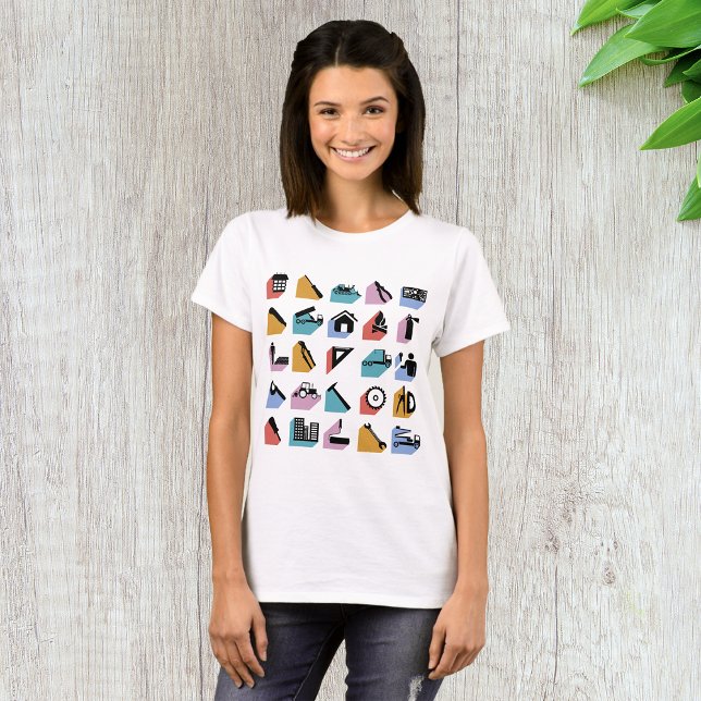 Construction Symbols T-Shirt (Creator Uploaded)