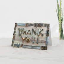 Construction Thank You Photo Card