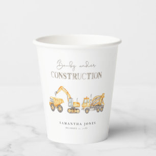 Construction Theme Baby Shower  Paper Cups