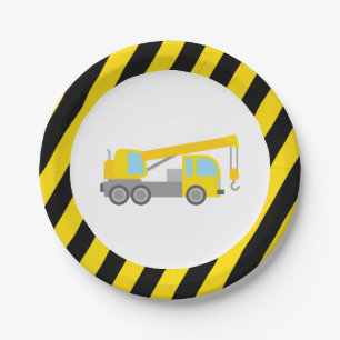 Construction Theme Birthday Party Paper Plate